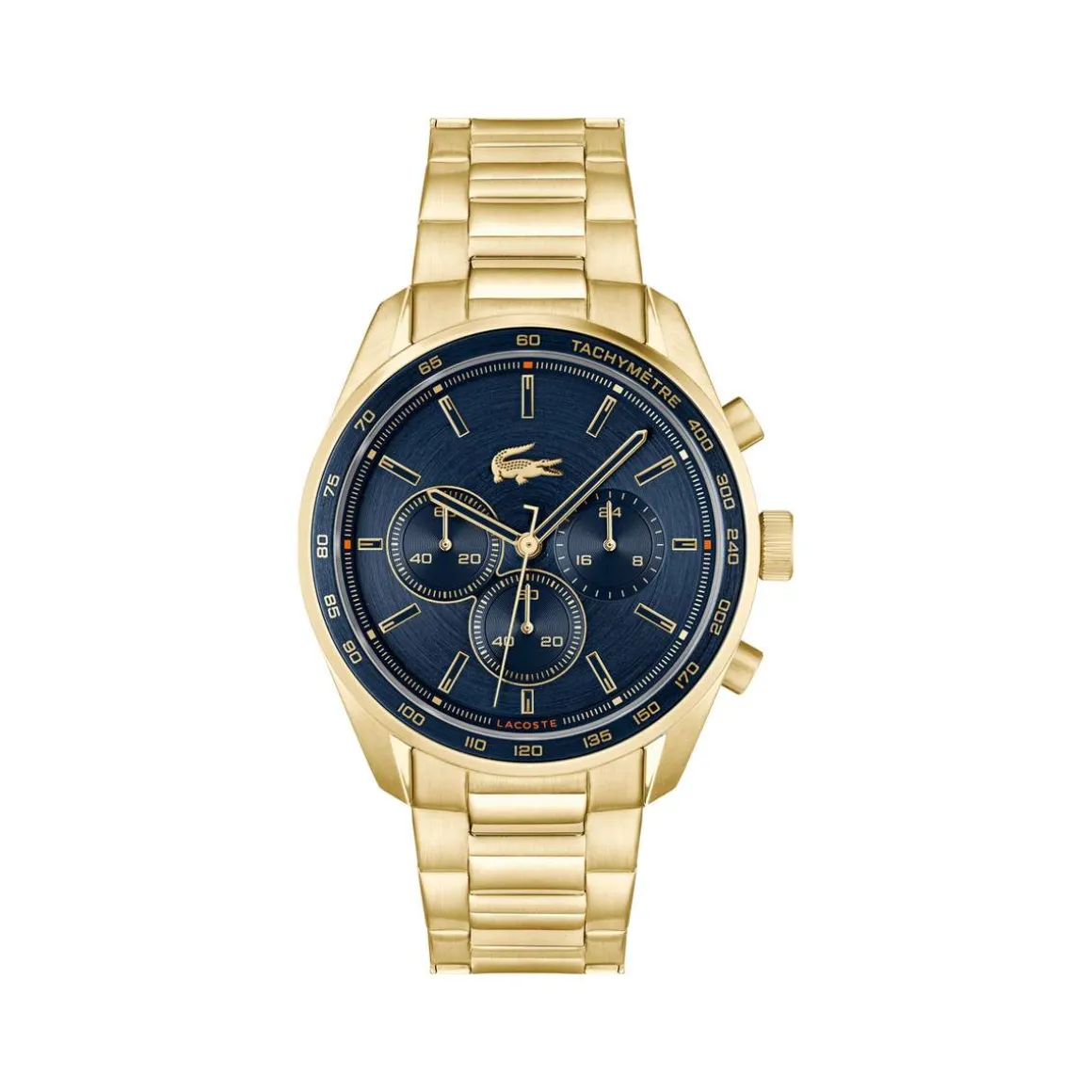 Montre LACOSTE boston homme bracelet acier doré
