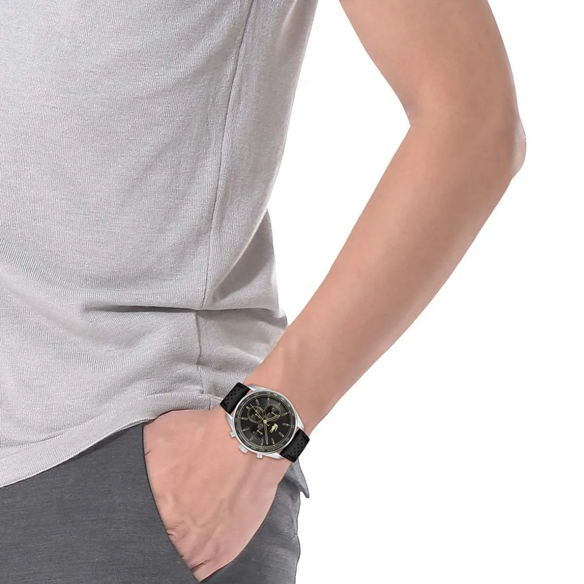 Montre LACOSTE boston homme bracelet acier