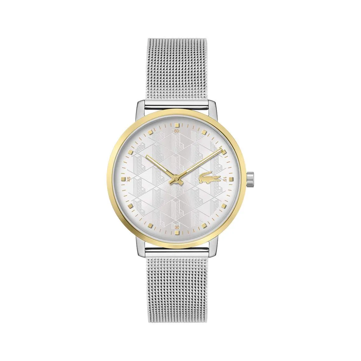 Montre LACOSTE crocorigin femme bracelet acier gris