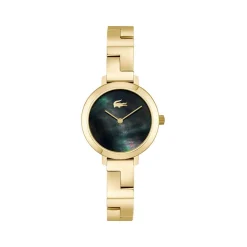 Montre LACOSTE femme bracelet acier inoxydable doré jaune