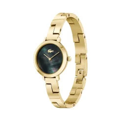 Montre LACOSTE femme bracelet acier inoxydable doré jaune