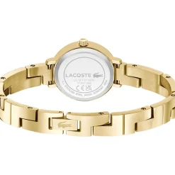 Montre LACOSTE femme bracelet acier inoxydable doré jaune
