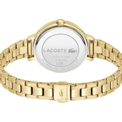 Montre LACOSTE femme bracelet acier inoxydable doré jaune