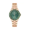 Montre LACOSTE femme bracelet acier inoxydable doré rose