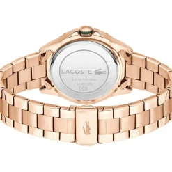 Montre LACOSTE femme bracelet acier inoxydable doré rose