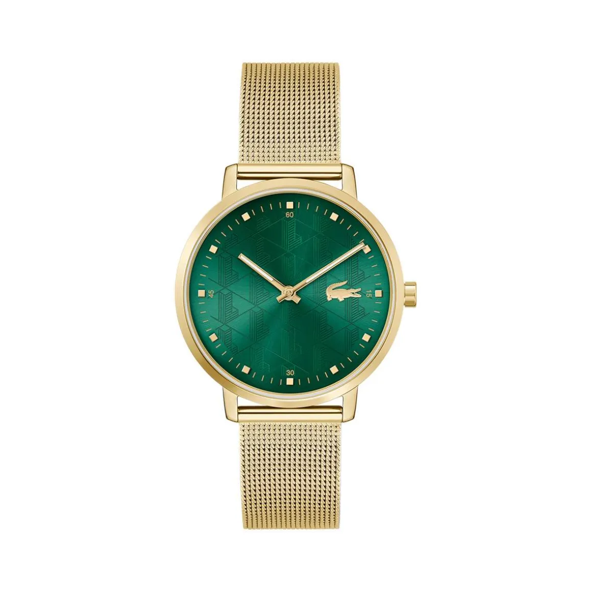 Montre LACOSTE femme bracelet silicone doré jaune