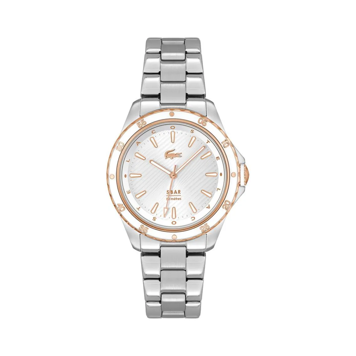 Montre LACOSTE femme bracelet acier inoxydable argent
