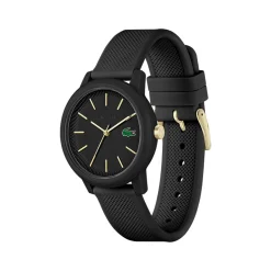 Montre Lacoste 12.12. femme résine bracelet silicone noir
