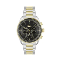 Montre LACOSTE homme bracelet acier inoxydable doré jaune