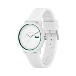 Montre Lacoste.12.12. homme résine bracelet silicone blanc