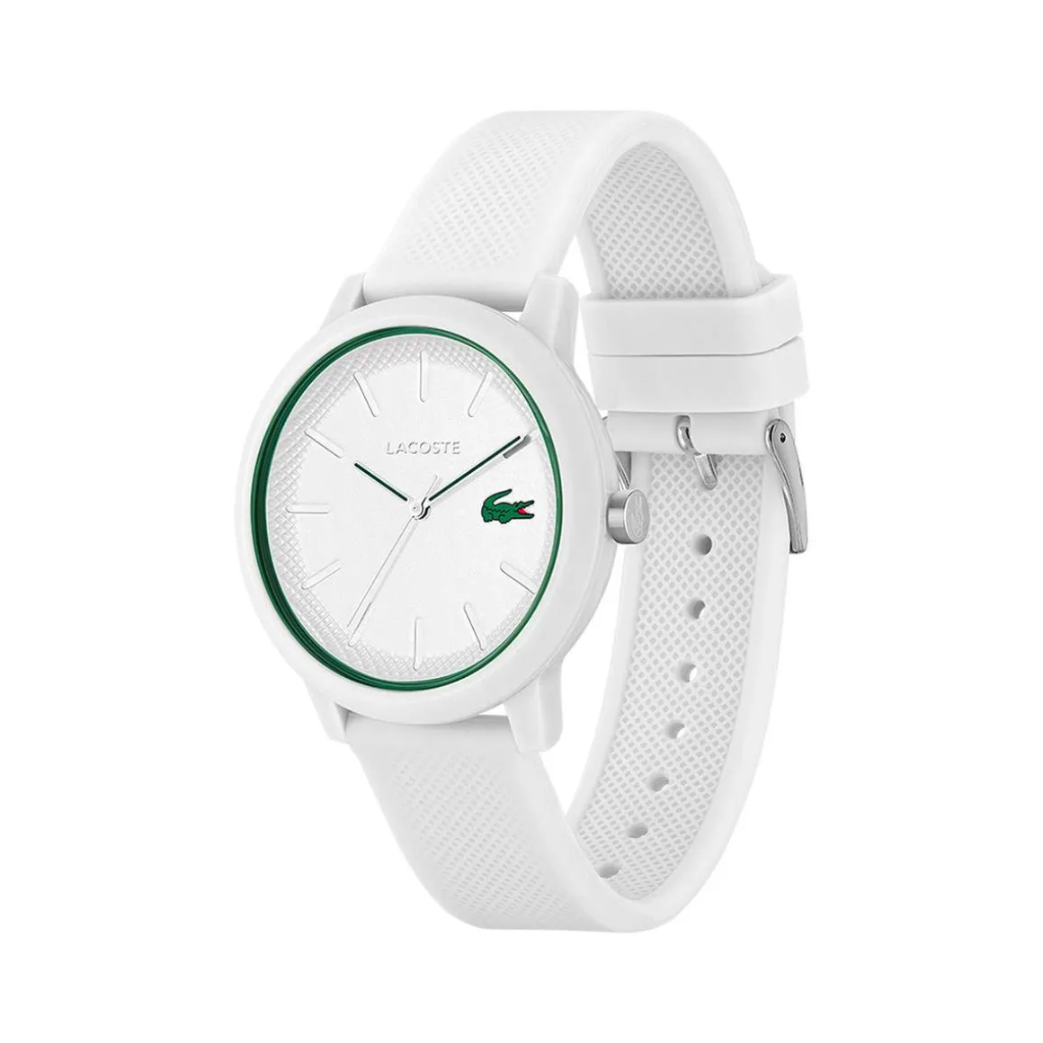 Montre Lacoste.12.12. homme résine bracelet silicone blanc