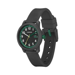 Montre LACOSTE 12.12 Kids enfant résine bracelet silicone noir