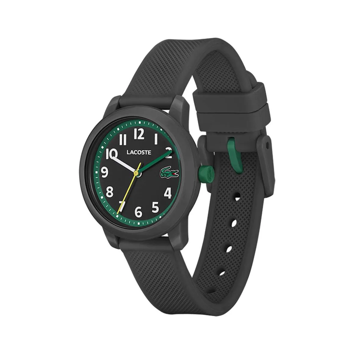 Montre LACOSTE 12.12 Kids enfant résine bracelet silicone noir