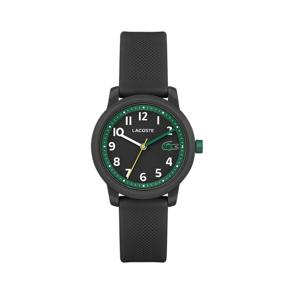 Montre LACOSTE 12.12 Kids enfant résine bracelet silicone noir