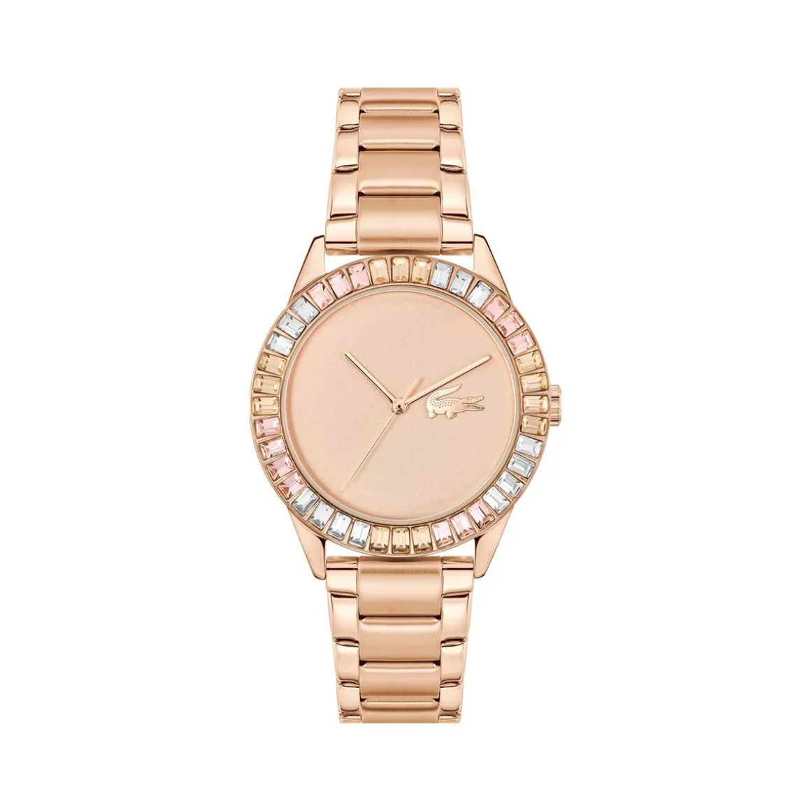 Montre LACOSTE Ladycroc femme bracelet acier doré jaune