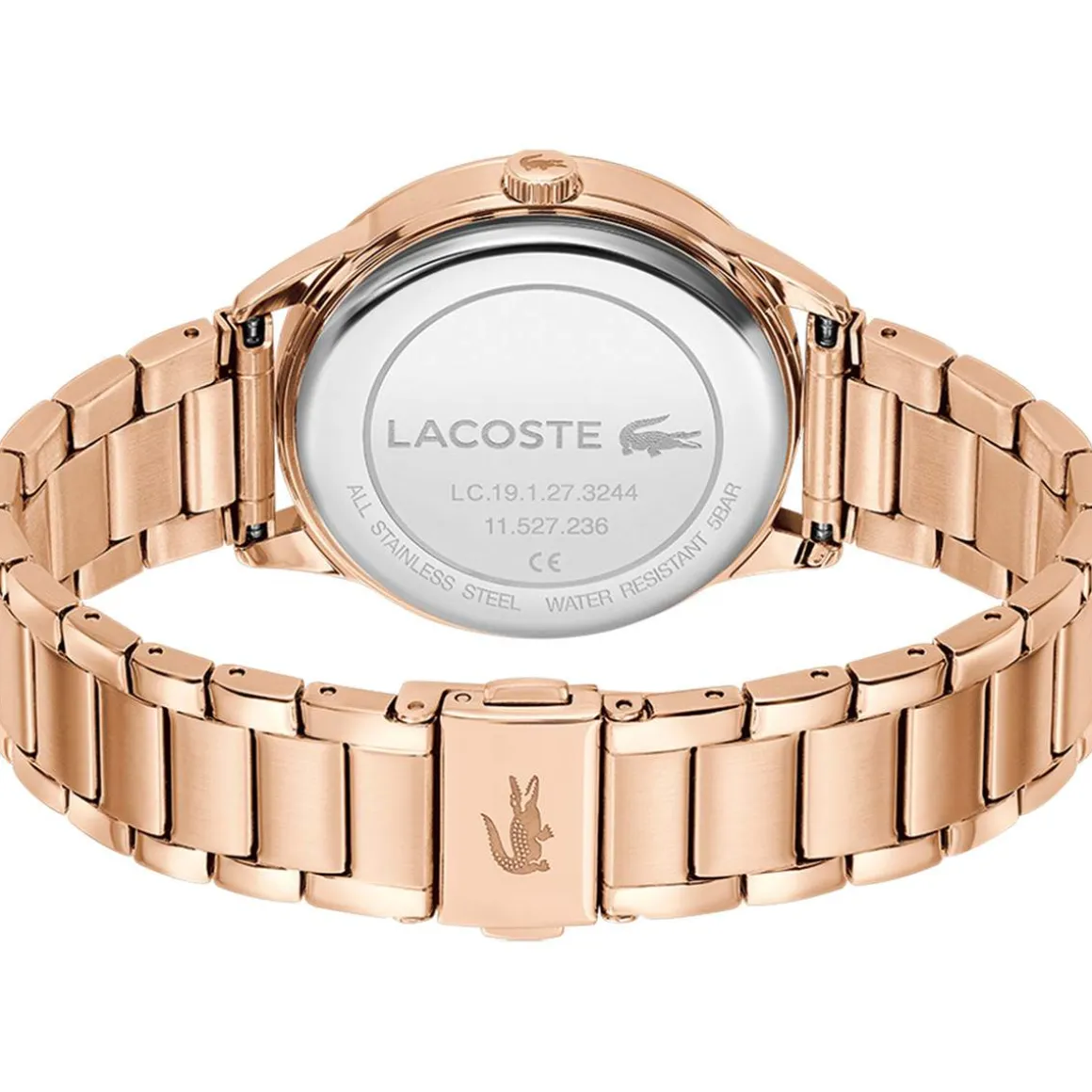 Montre LACOSTE Ladycroc femme bracelet acier doré jaune
