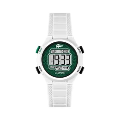 Montre LACOSTE lc33 enfant bracelet silicone blanc