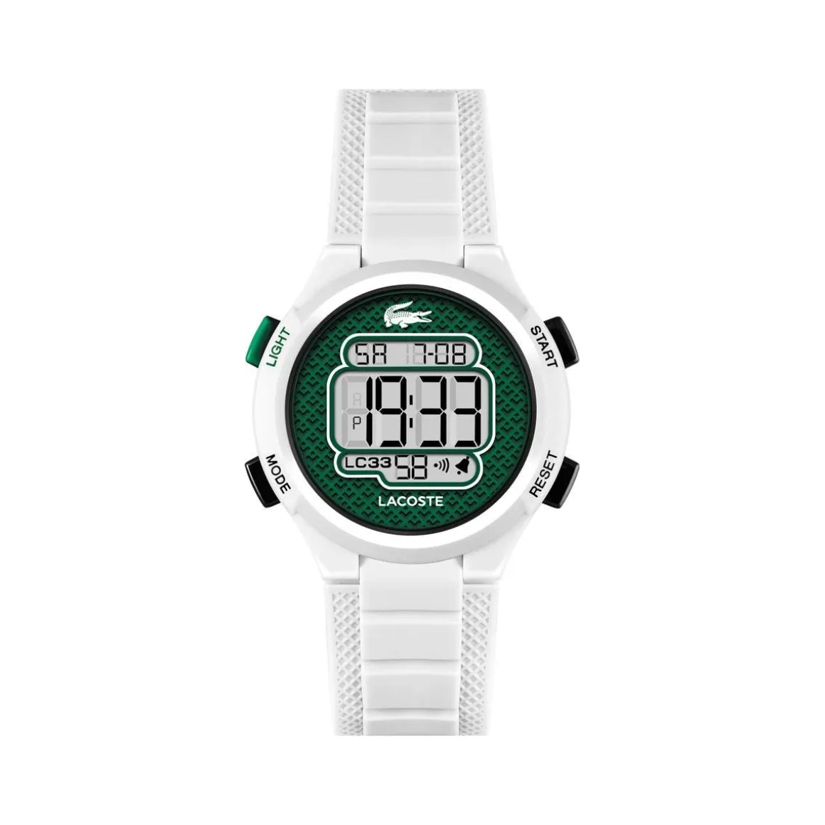 Montre LACOSTE lc33 enfant bracelet silicone blanc