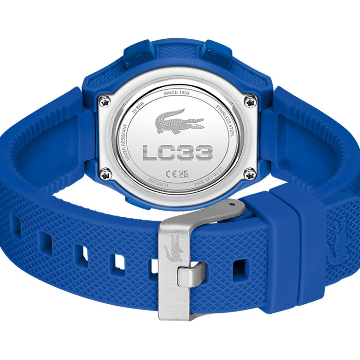 Montre LACOSTE lc33 enfant bracelet silicone bleu