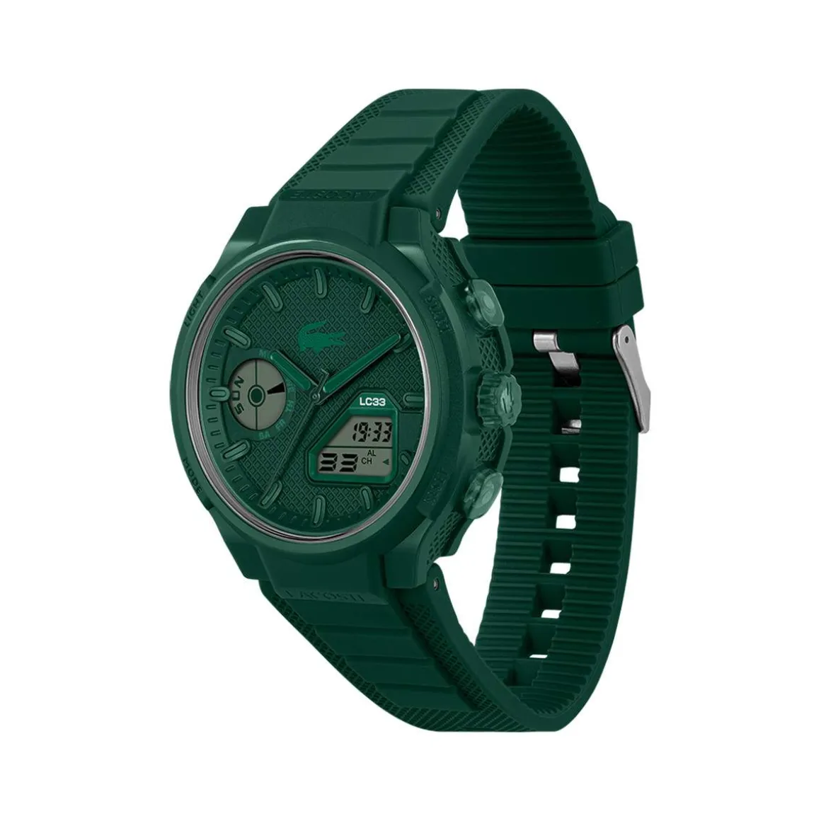 Montre LACOSTE lc33 homme bracelet silicone vert