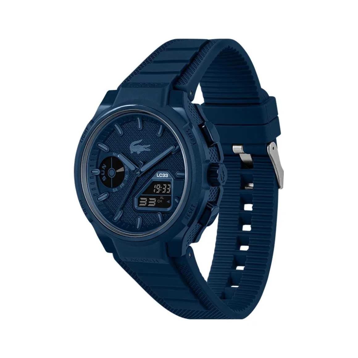 Montre LACOSTE lc33 homme bracelet silicone bleu