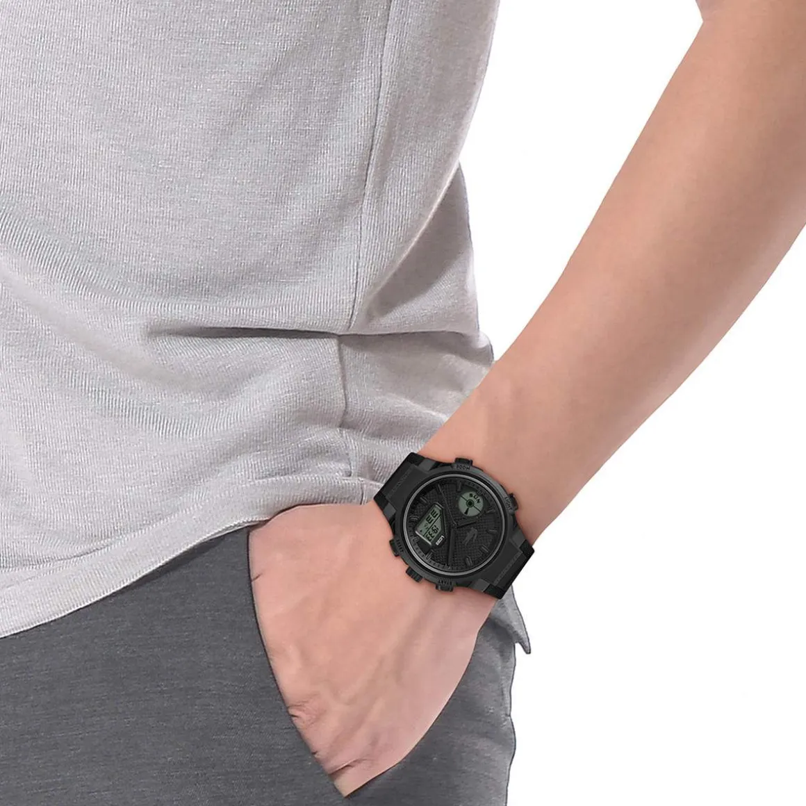 Montre LACOSTE lc33 homme bracelet silicone noir