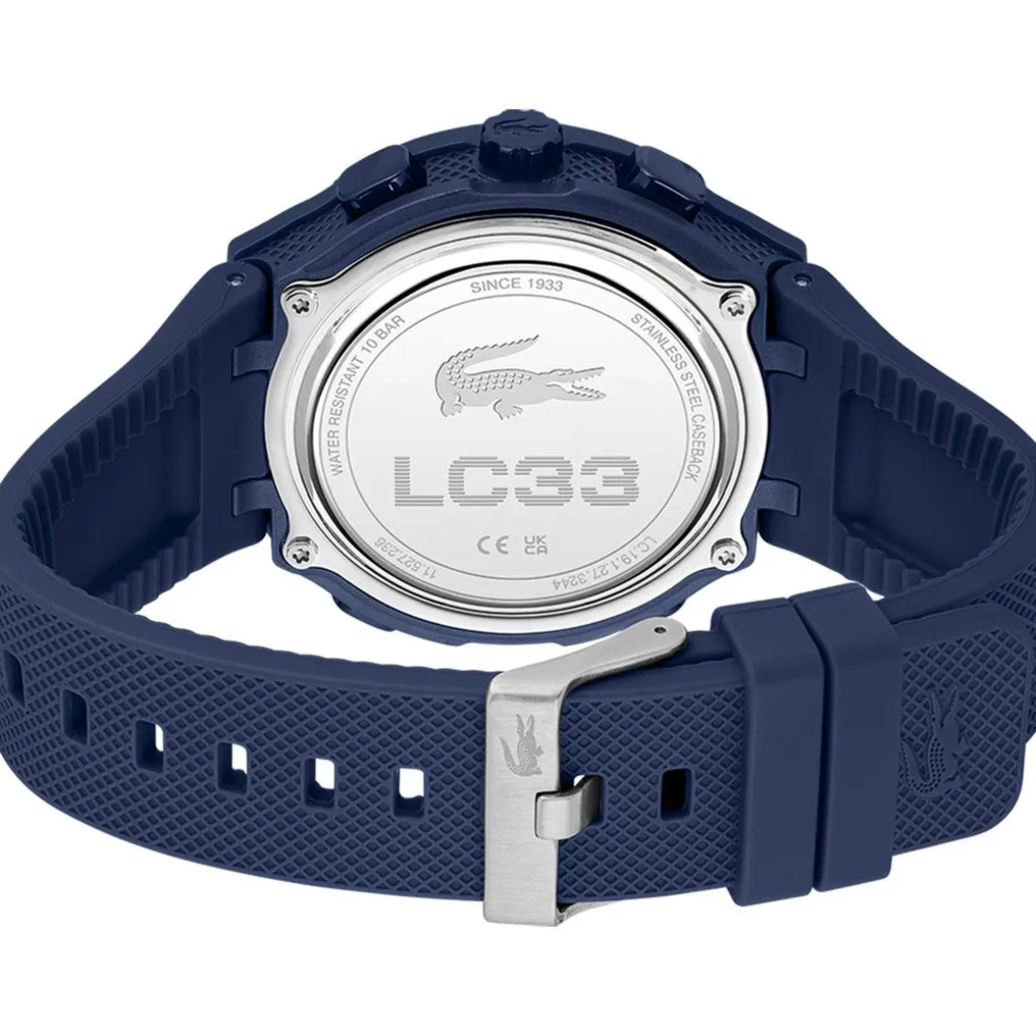 Montre LACOSTE lc33 homme bracelet silicone bleu