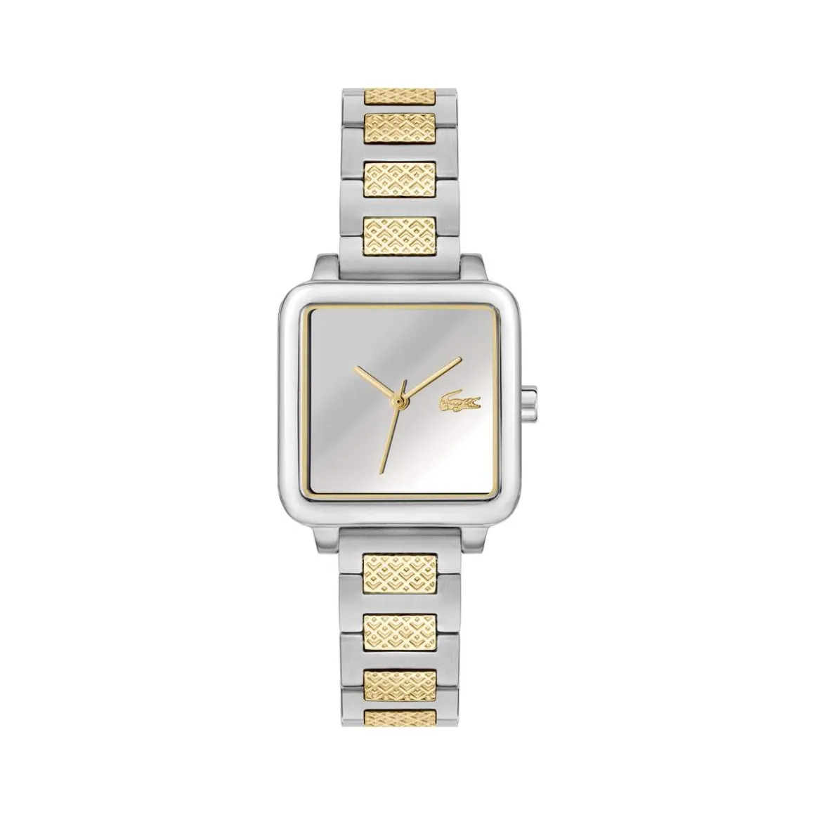 Montre LACOSTE.12.12 leap femme bracelet acier inoxydable bicolore jaune