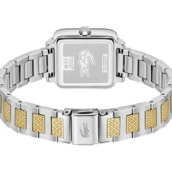 Montre LACOSTE.12.12 leap femme bracelet acier inoxydable bicolore jaune