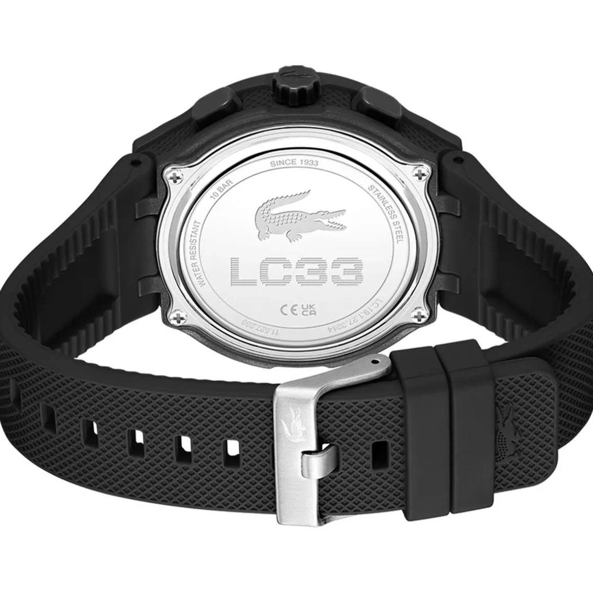 Montre LACOSTE l33-x homme bracelet silicone noir