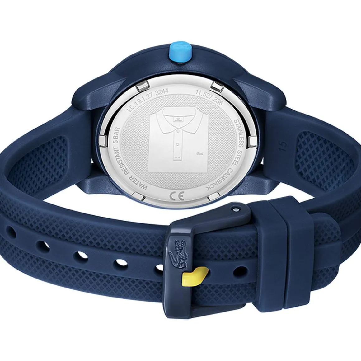 Montre LACOSTE mini tennis enfant bracelet silicone bleu