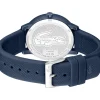 Montre LACOSTE.12.12 move TR90 bleu  homme bracelet silicone bleu