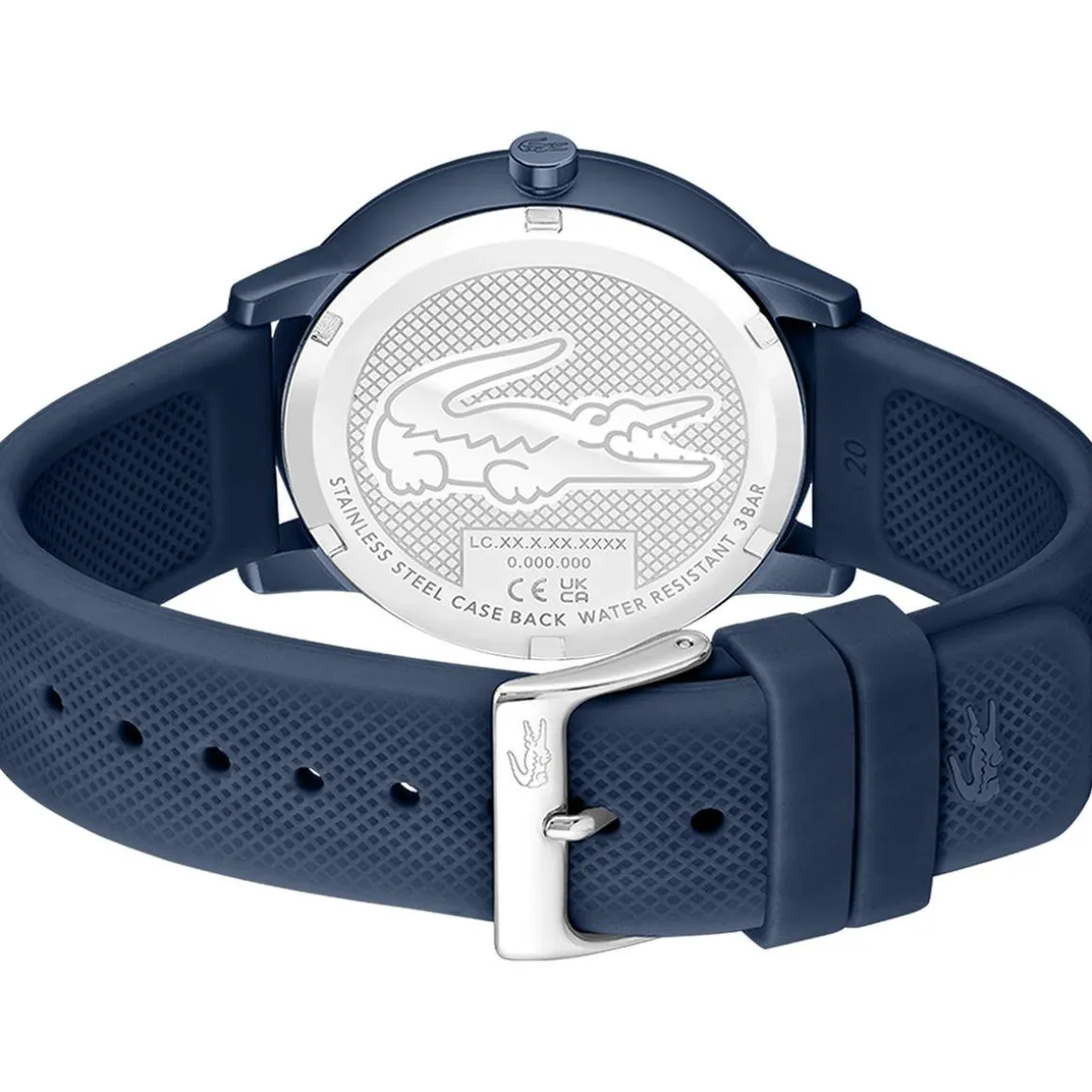 Montre LACOSTE.12.12 move TR90 bleu homme bracelet silicone bleu