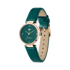 Montre LACOSTE orba femme vert bracelet cuir