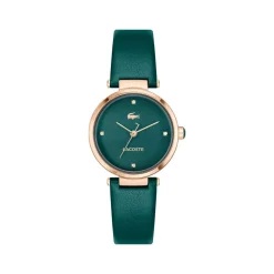 Montre LACOSTE orba femme vert bracelet cuir