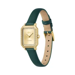 Montre LACOSTE parisienne femme cadran doré jaune bracelet vert