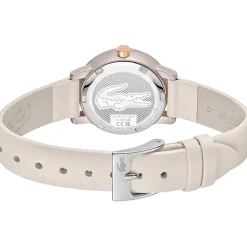 Montre LACOSTE12.12 swift femme blanc bracelet cuir