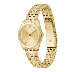 Montre LACOSTE Tuilerie femme bracelet acier doré jaune