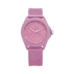 Montre LE COQ SPORTIF monochrome femme bracelet plastique rose