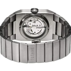 Montre LIP Big Titane homme automatique acier bracelet titane gris
