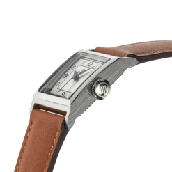 Montre LIP Churchill femme acier bracelet cuir marron