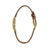 Montre LIP Churchill femme bracelet acier doré cuir marron