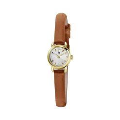 Montre Lip femme acier cuir marron