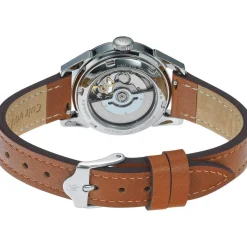 Montre Lip femme acier cuir marron foncé