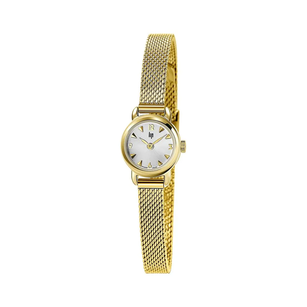 Montre Lip femme acier doré