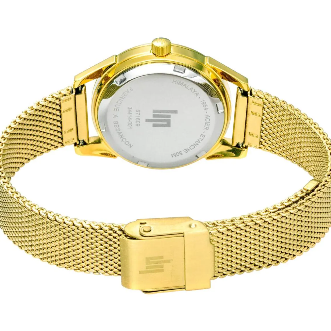 Montre Lip femme acier doré