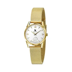 Montre Lip femme acier doré