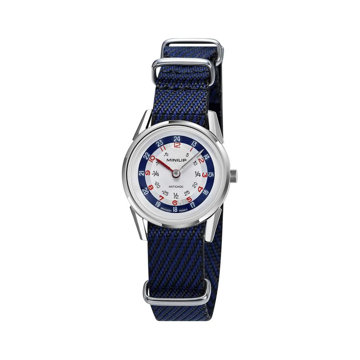 Montre LIP femme analogique, bracelet nylon autres couleurs