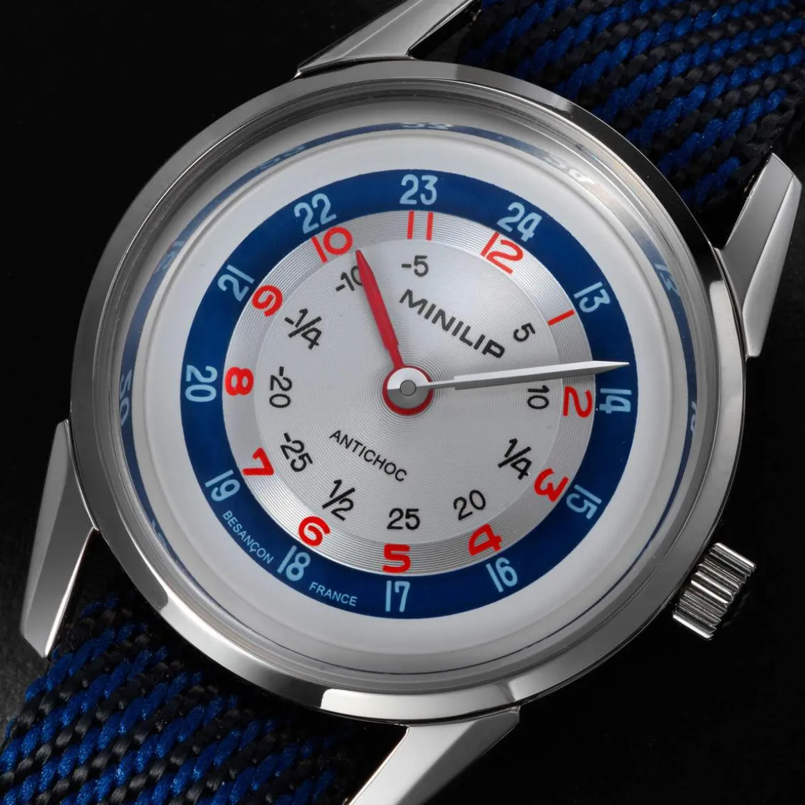 Montre LIP femme analogique, bracelet nylon autres couleurs