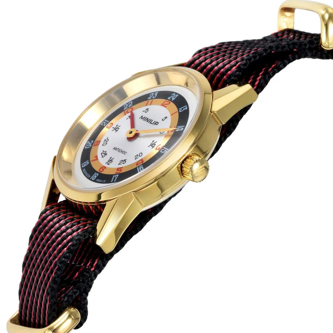 Montre LIP femme analogique, bracelet nylon autres couleurs